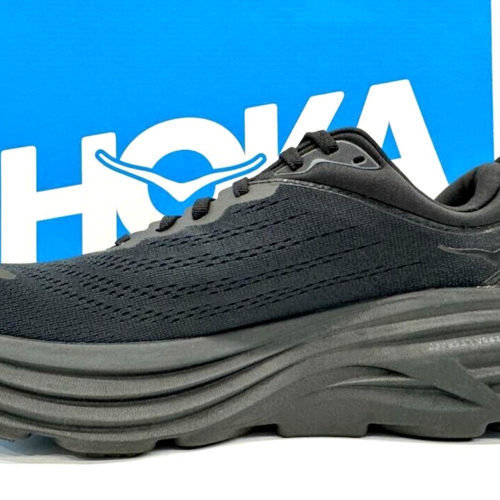 HOKA Men's Bondi8 WIDE Running Shoes Sneaker 1127953 BLACK WIDE SIZES - Picture 5 of 11